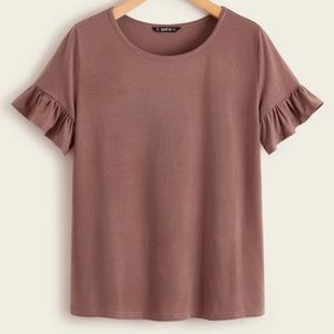 ✨3/ $25✨ Dusty rose short sleeve top